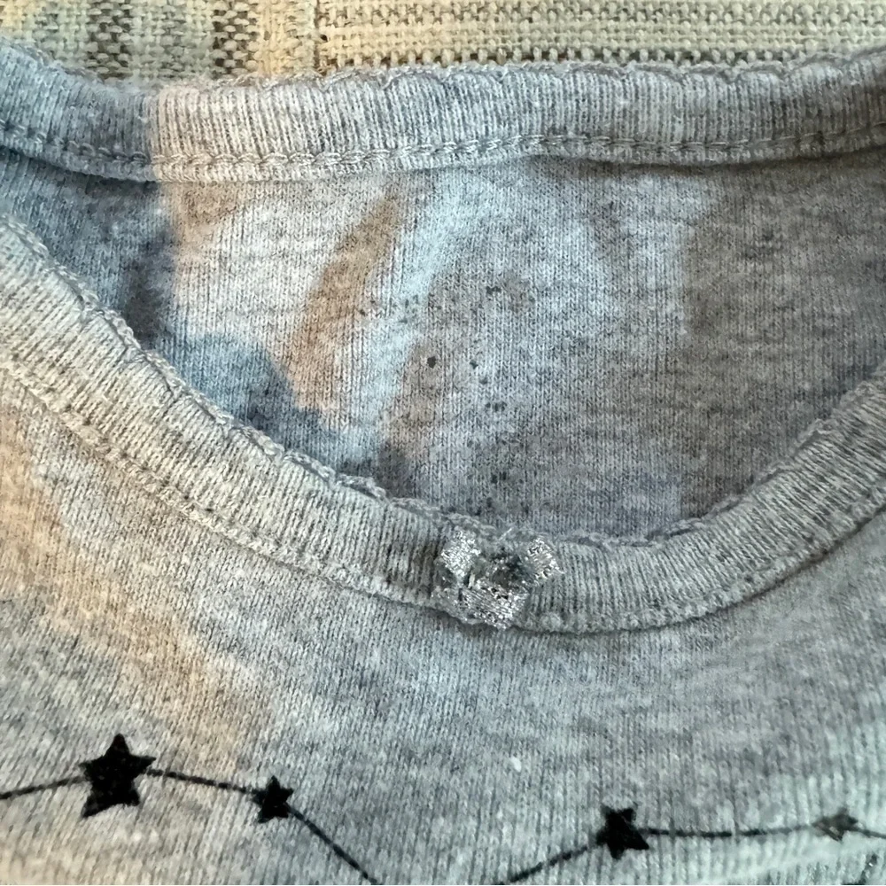 Little Sweet Heart Gray Long Sleeve Onesie